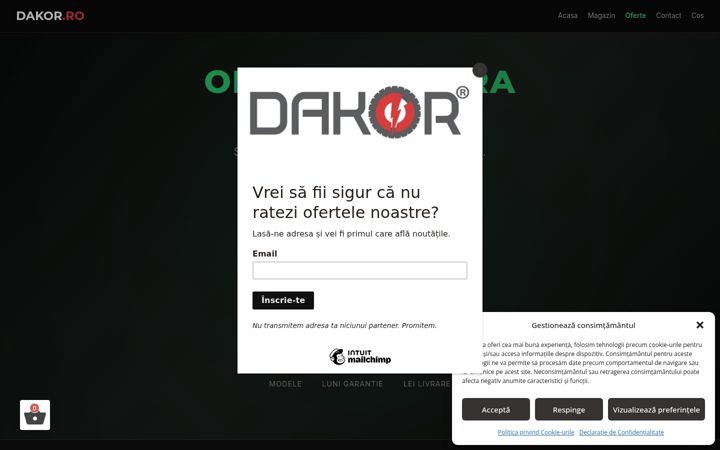 Capture d'écran de dakor.ro