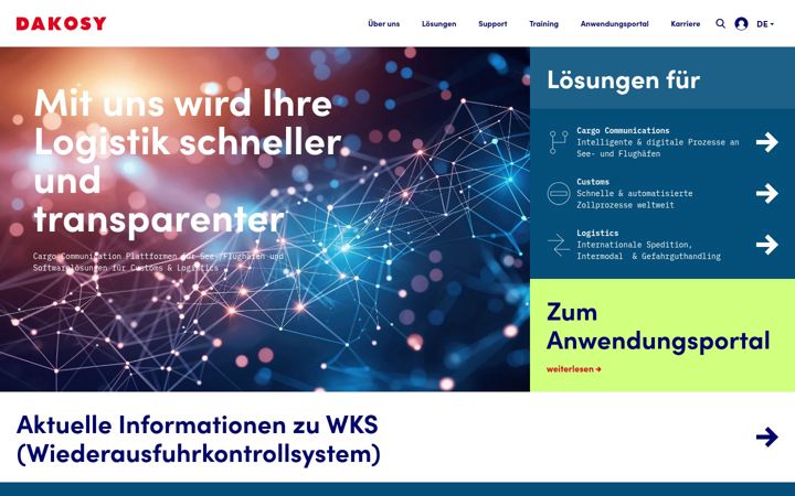 Screenshot of dakosy.de