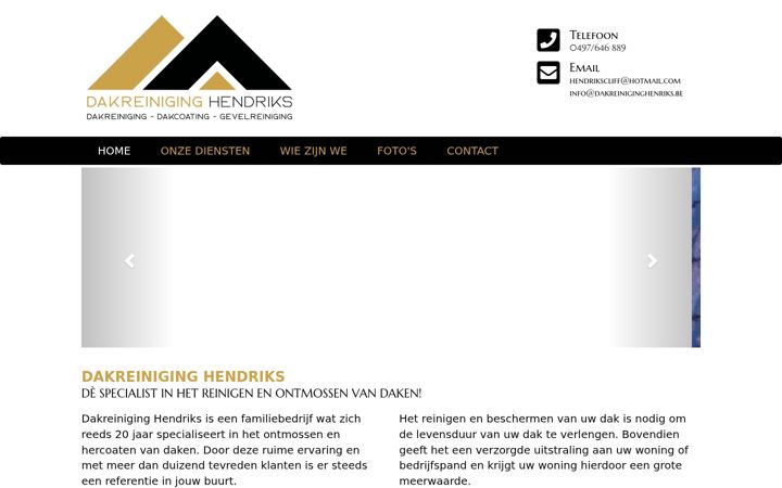 Screenshot van dakreiniginghendriks.be
