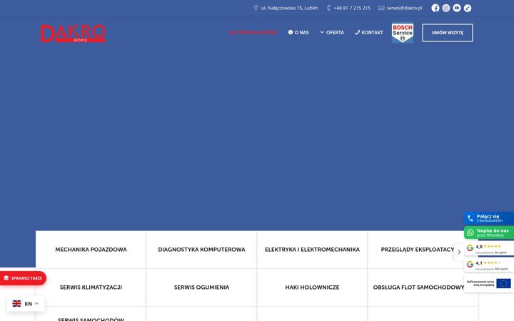 Screenshot του dakro.pl