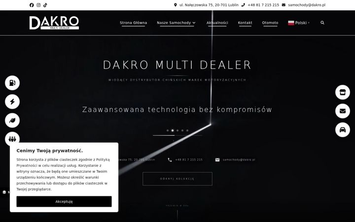 Screenshot of dakromultidealer.pl