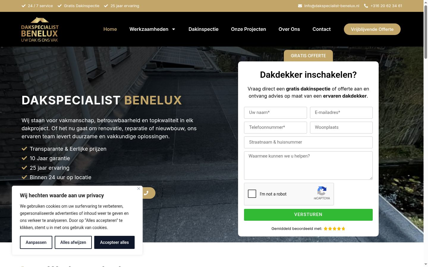 Skjermbilde av samtykkebanneret slik det vises før noen interaksjon