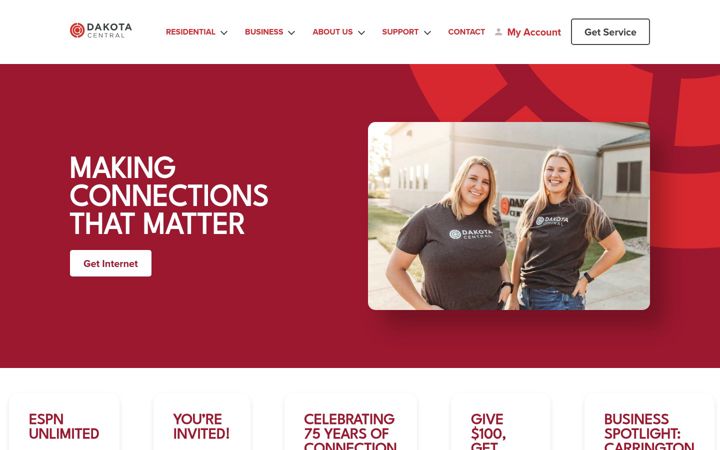 Screenshot of daktel.com
