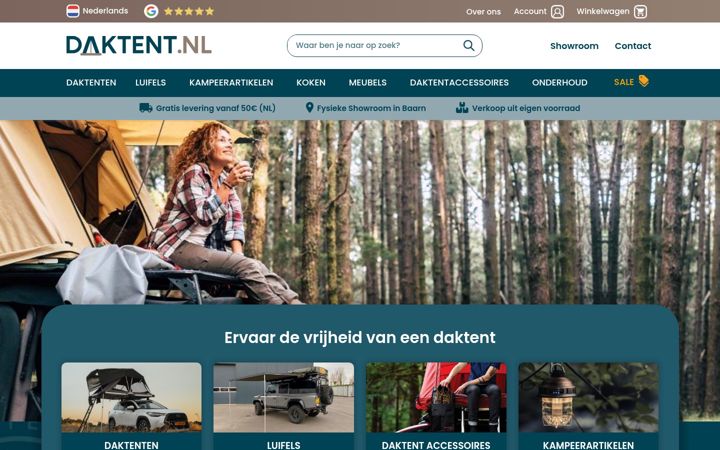 Skjermbilde av daktent.nl