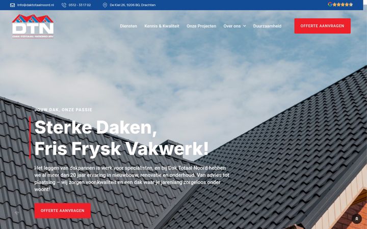Skjermbilde av daktotaalnoord.nl
