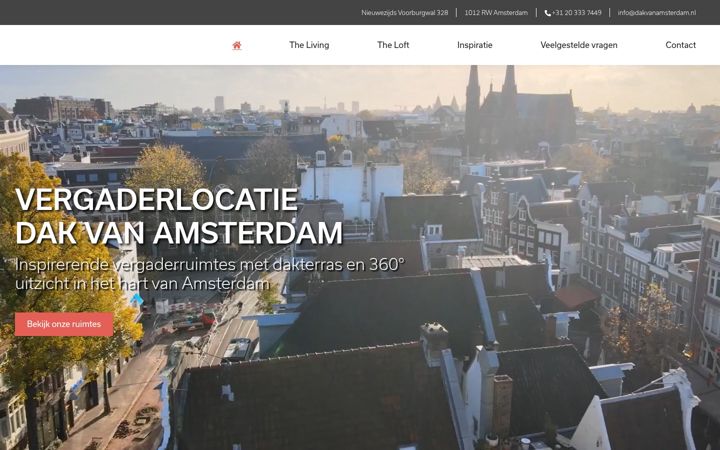 Skjermbilde av dakvanamsterdam.nl