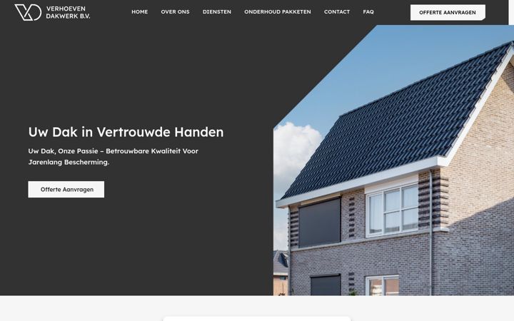 Skjermbilde av dakverhoeven.nl