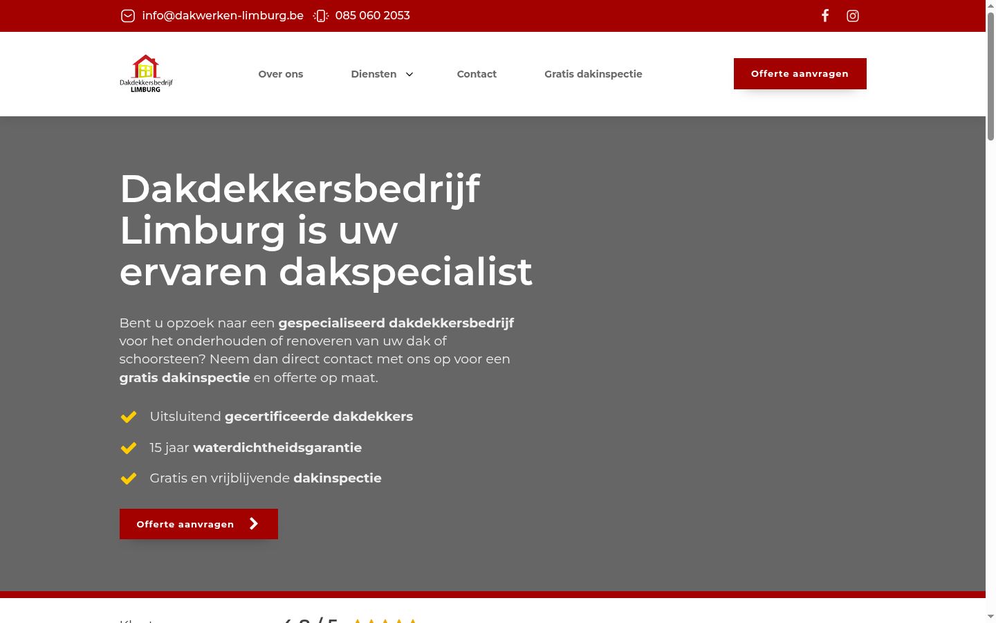 Screenshot van de toestemmingsbanner zoals getoond vóór enige interactie