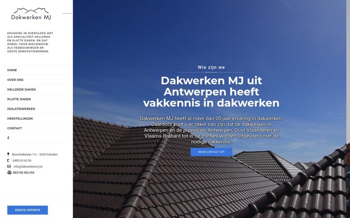 Screenshot van dakwerken-mj.be
