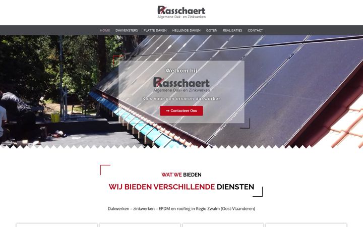 Screenshot of dakwerkenrasschaert.be