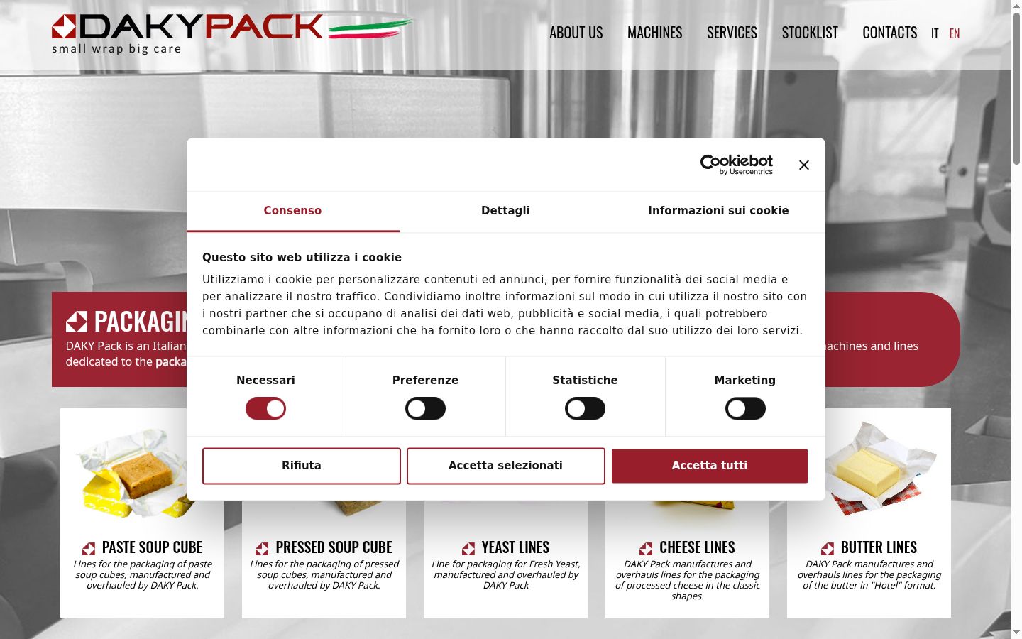 Screenshot tal-banner tal-kunsens muri qabel kwalunkwe interazzjoni