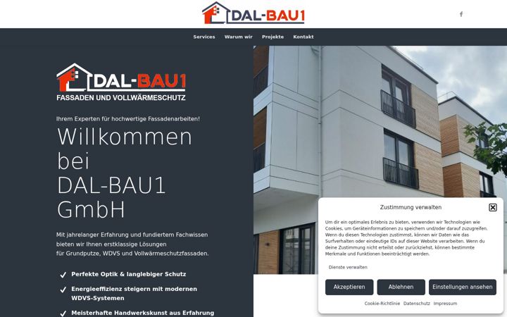 Screenshot of dal-bau1.at