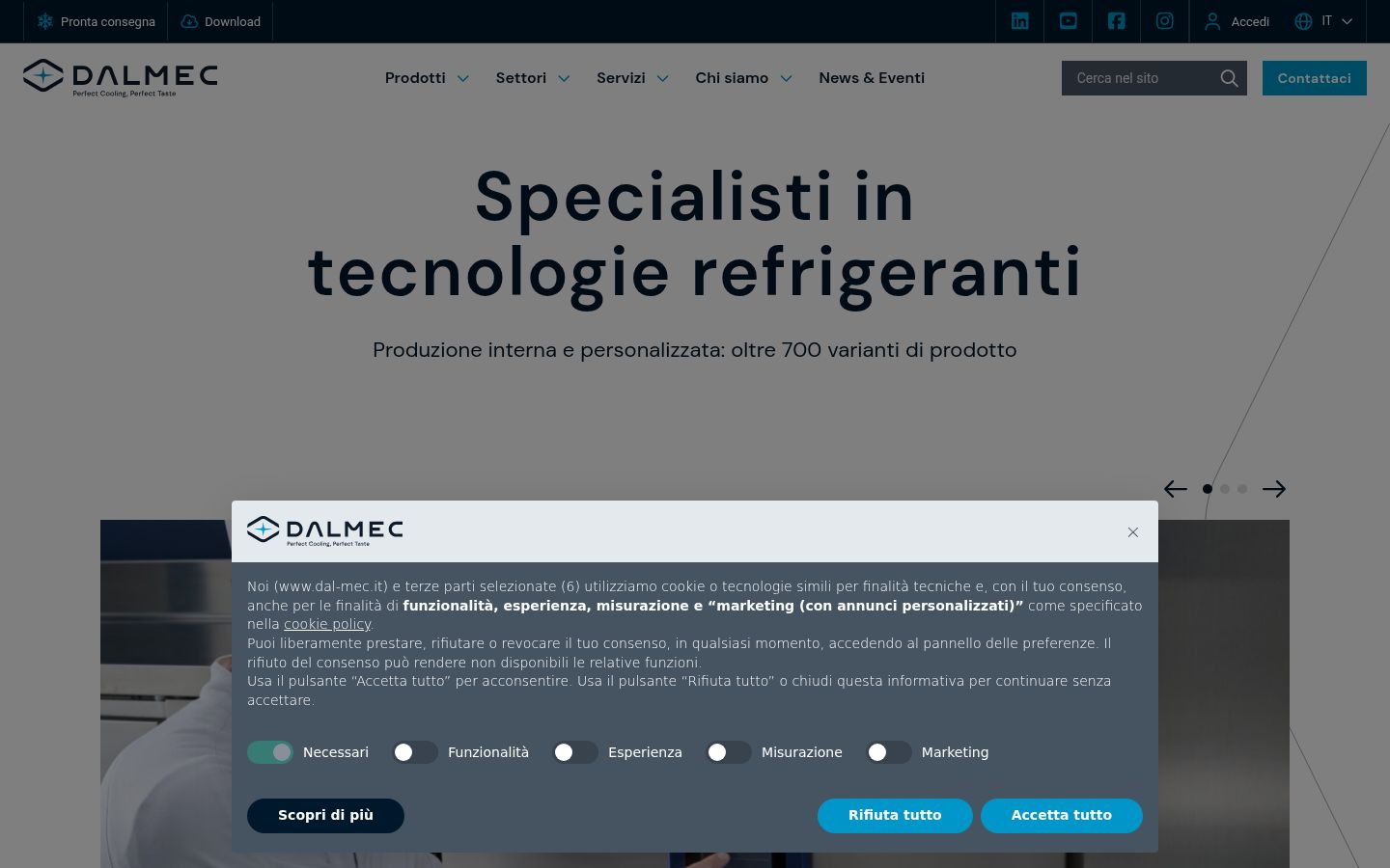 Screenshot tal-banner tal-kunsens muri qabel kwalunkwe interazzjoni