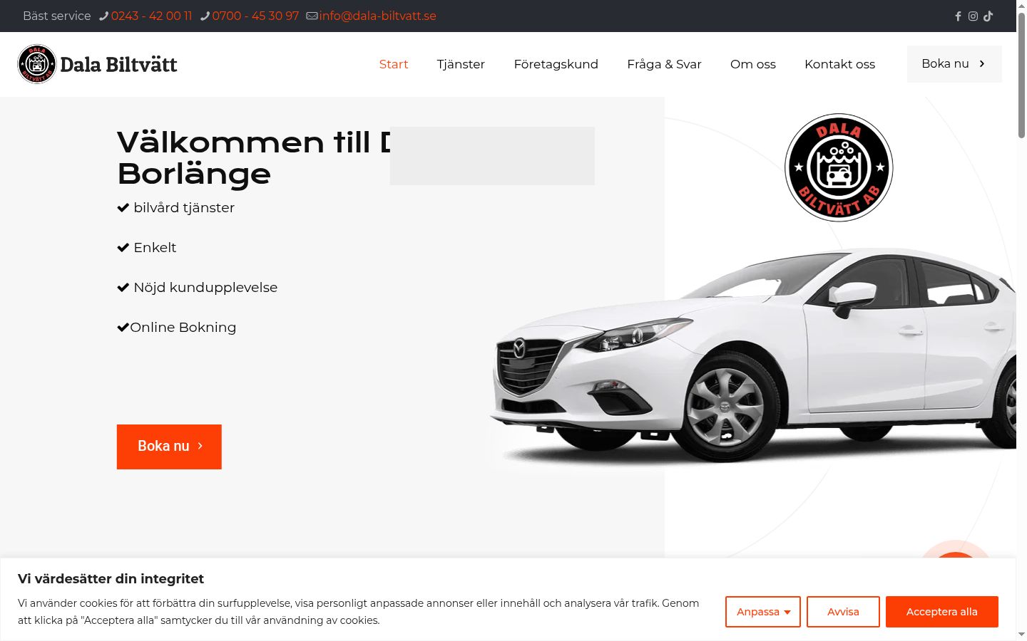 Ekrānuzņēmums ar piekrišanas baneri, kas tika rādīts pirms jebkādas mijiedarbības
