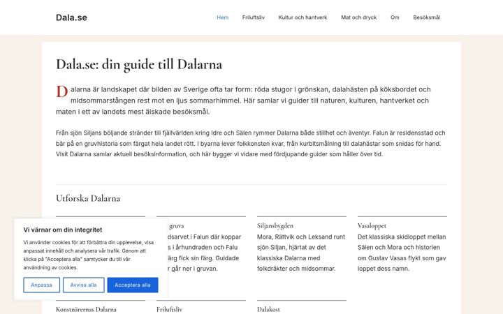 Screenshot di dala.se