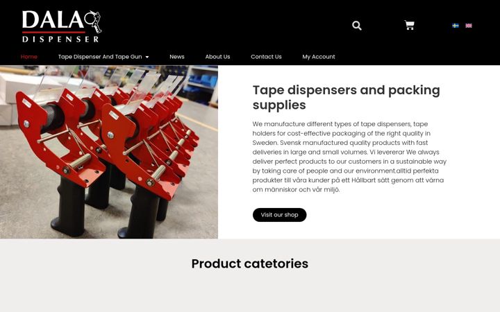 Screenshot of daladispenser.com