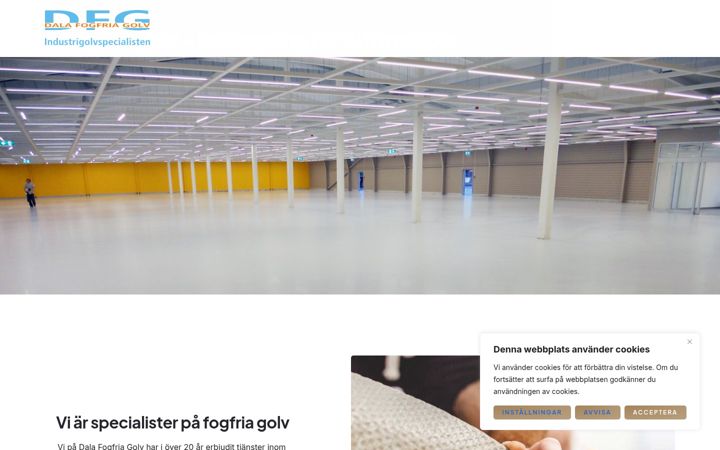 Screenshot of dalafogfriagolv.com