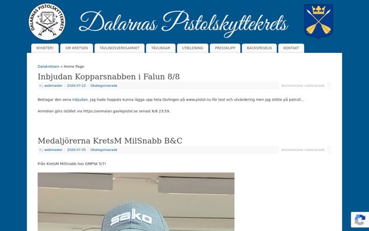 Skjámynd af dalakretsen.se