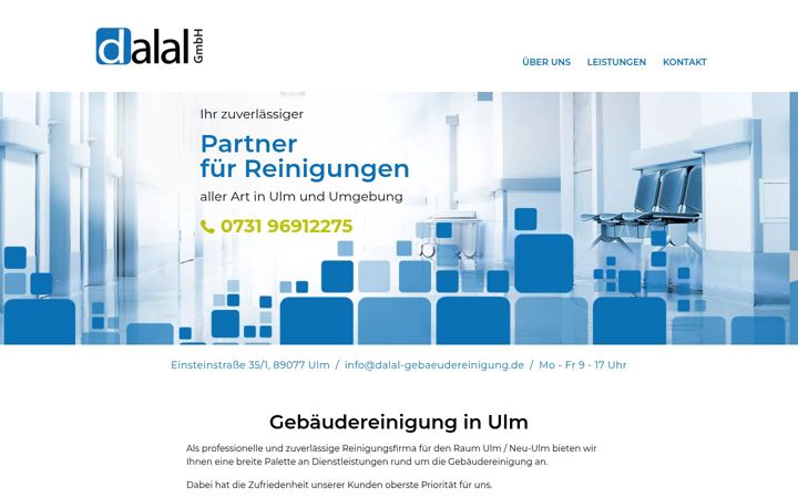 Screenshot of dalal-gebaeudereinigung.de