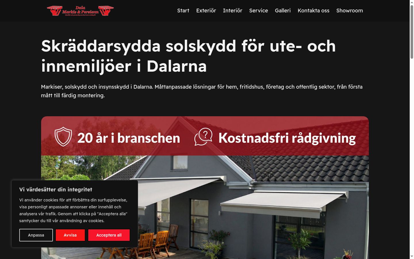 Screenshot tal-banner tal-kunsens muri qabel kwalunkwe interazzjoni