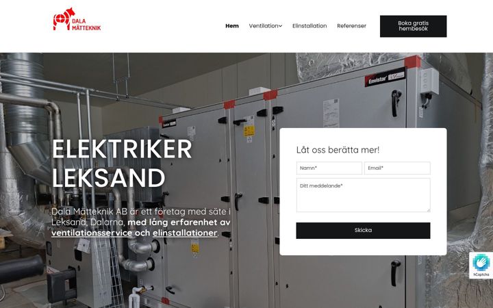 Skjámynd af dalamatteknik.se