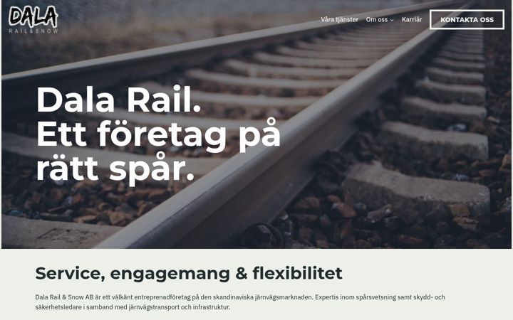 Screenshot of dalarail.com