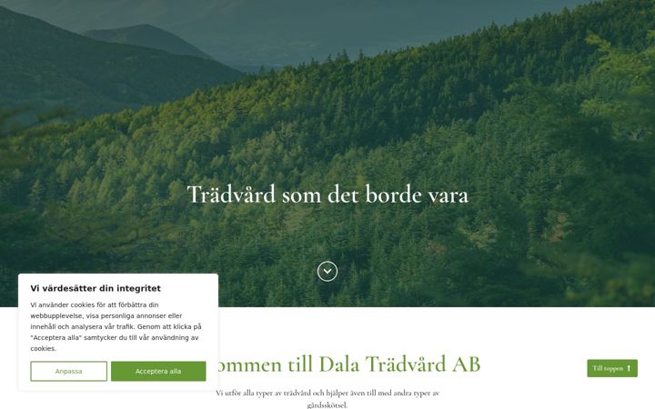 Skjámynd af dalatradvard.se
