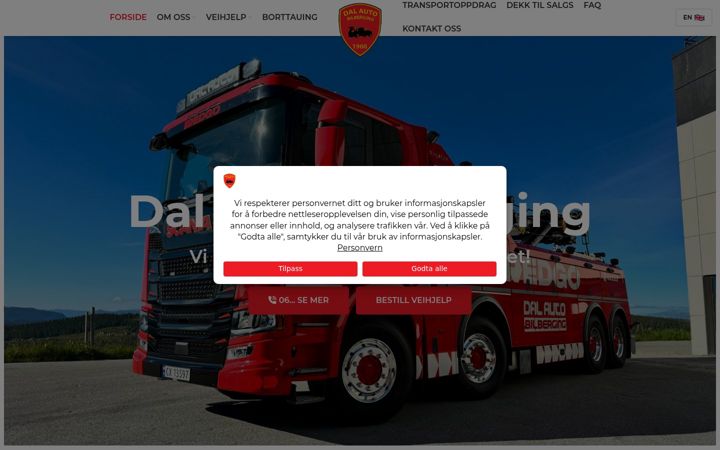 Ekrano kopija dalauto.no