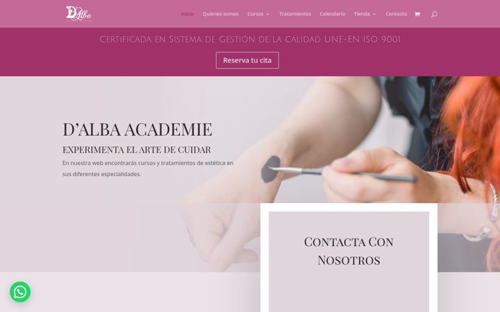 Zrzut ekranu dalbaacademie.es