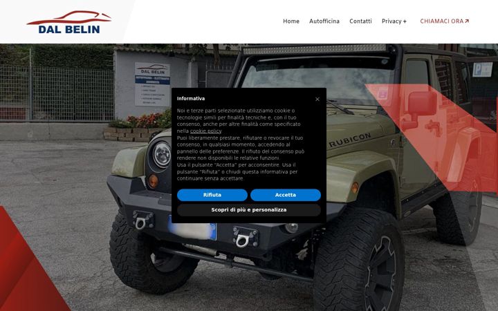 Snímek obrazovky dalbelinautofficina.it