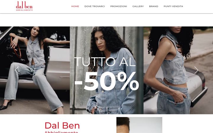 Screenshot of dalben.it