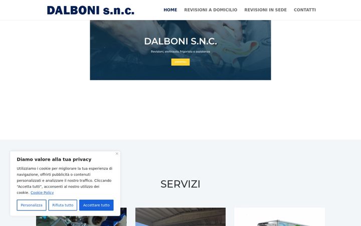 Snímek obrazovky dalboni-snc.it