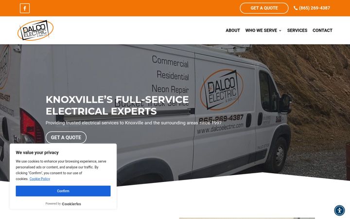 Screenshot of dalcoelectricsign.com