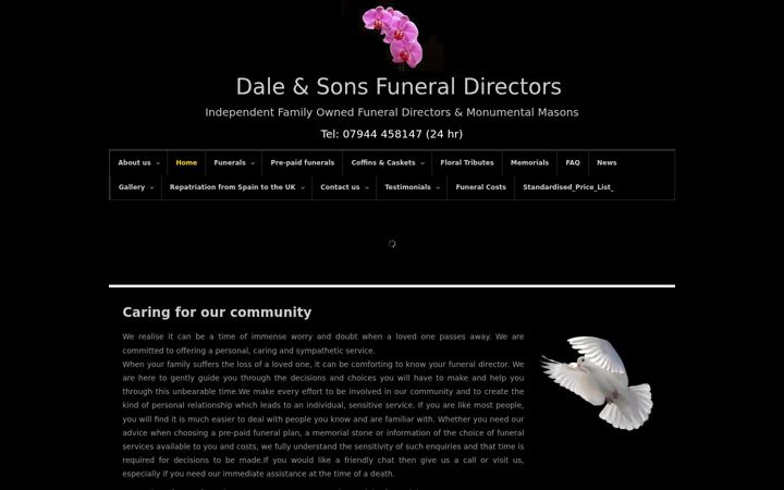 Captura de ecrã de dale-sons.co.uk