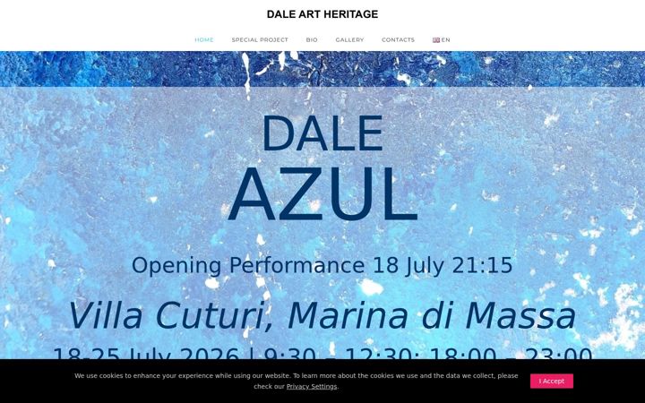 Screenshot of daleartheritage.com