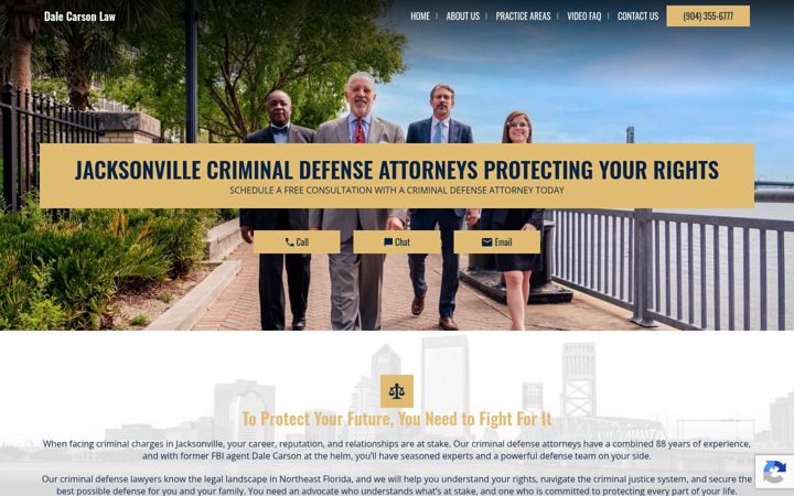 Screenshot of dalecarsonlaw.com
