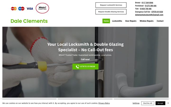Screenshot of daleclements.co.uk