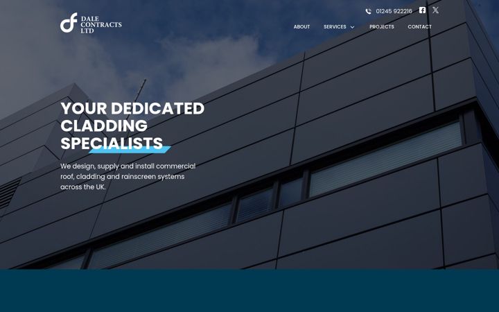 Zrzut ekranu dalecontracts.co.uk