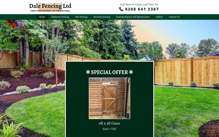Zrzut ekranu dalefencingltd.co.uk