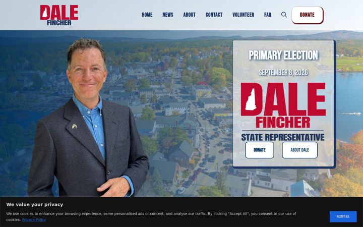 Screenshot of dalefinchernh.com