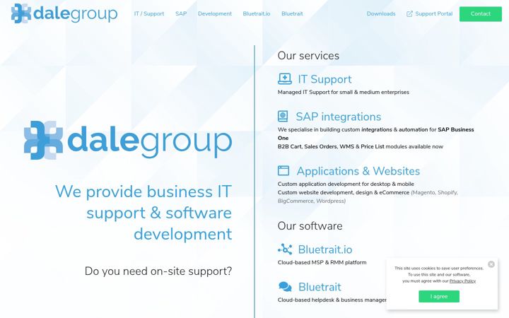 Képernyőkép: dalegroup.net