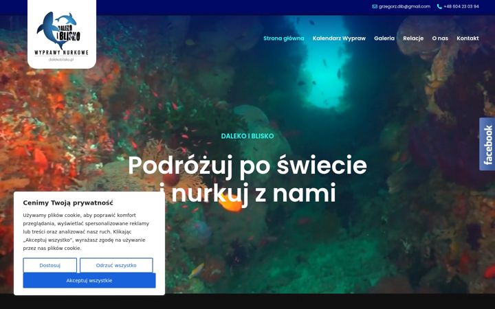 Screenshot of dalekoblisko.pl