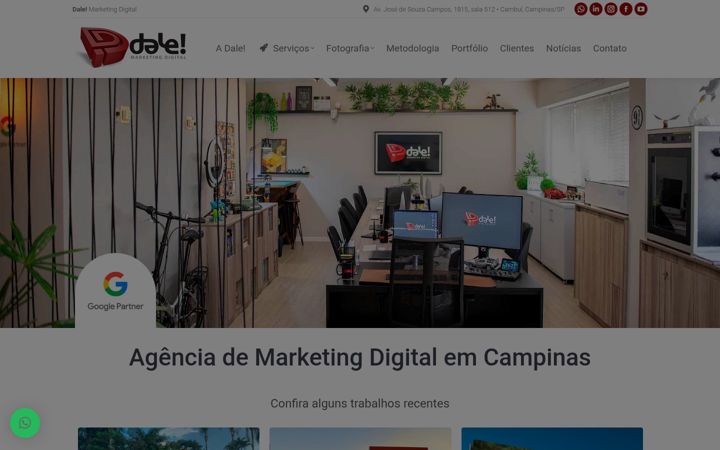 Snimka zaslona za dalemarketing.com.br