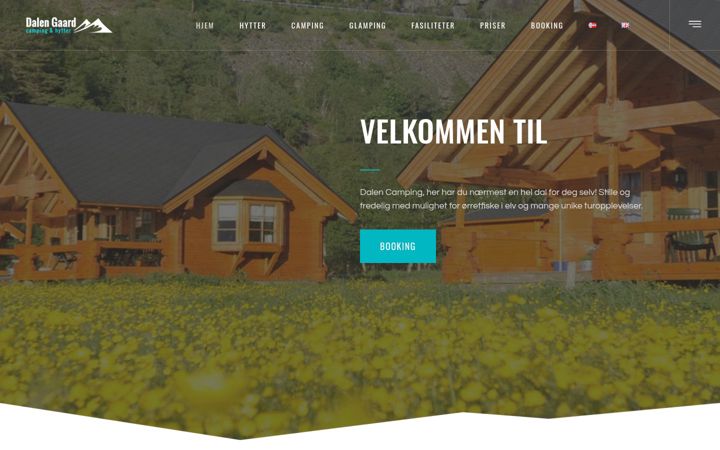 Screenshot stránky dalengaard.no