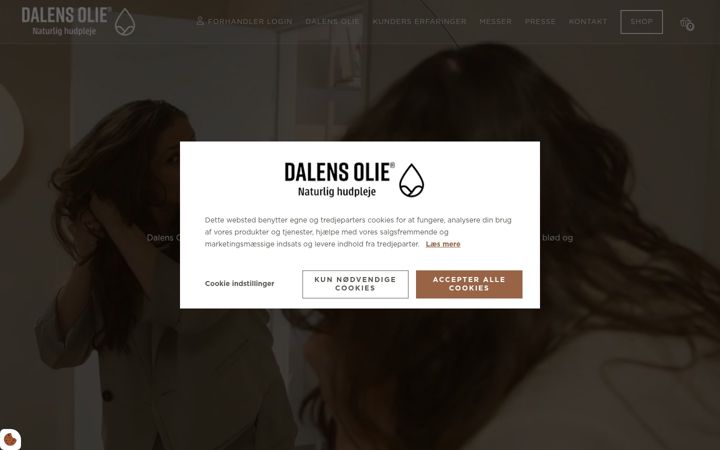 Screenshot of dalens.dk