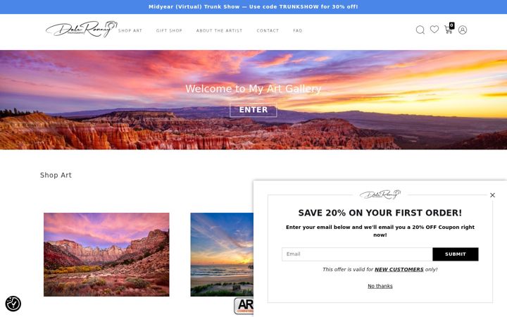 Screenshot of daleranneyphotography.com