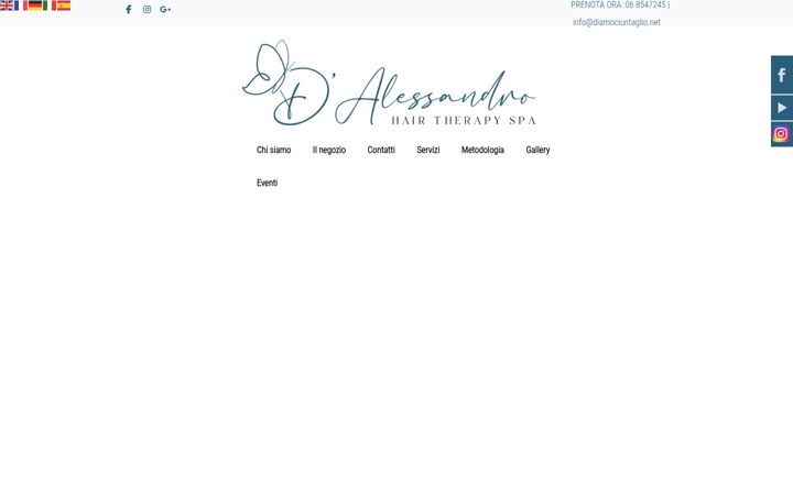 Screenshot of dalessandrohairtherapy.it