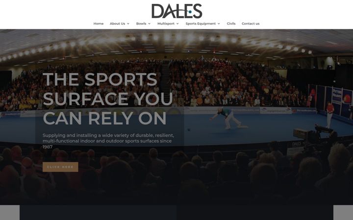 Snímek obrazovky dalessports.co.uk
