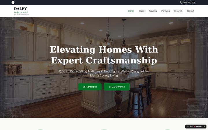 Screenshot of daleydnb.com