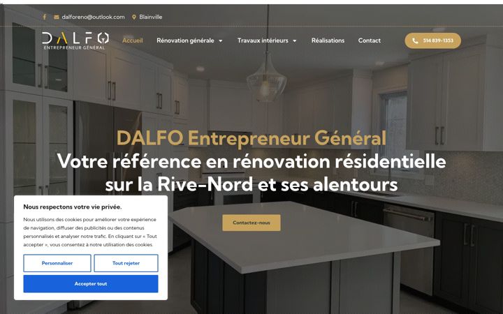 Screenshot stránky dalfo.ca